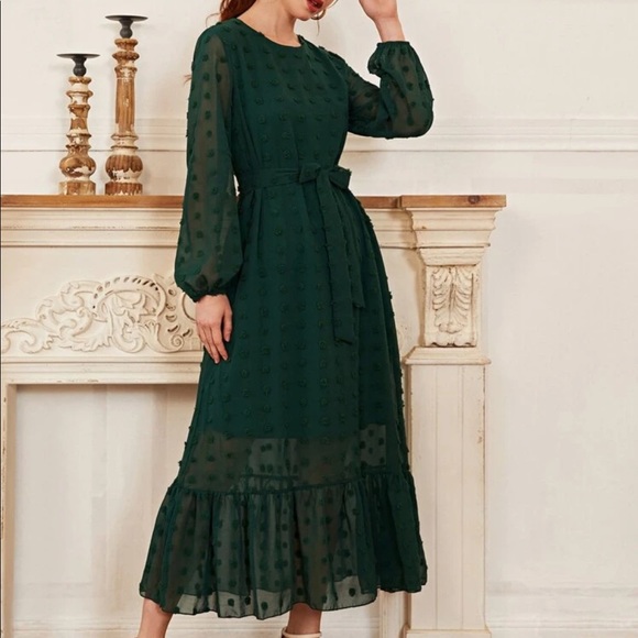 Swiss dot maxi dress - Picture 3 of 6